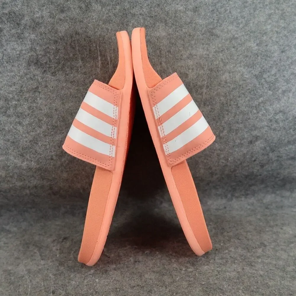 Adidas Shoes Mens 7 Sandal Slides Adilette Casual Comfort Coral White Cloudfoam